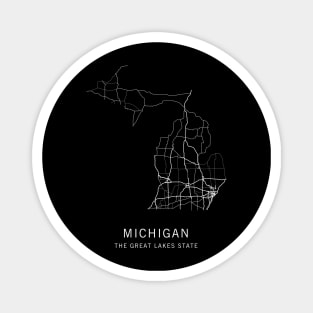 Michigan State Road Map Magnet